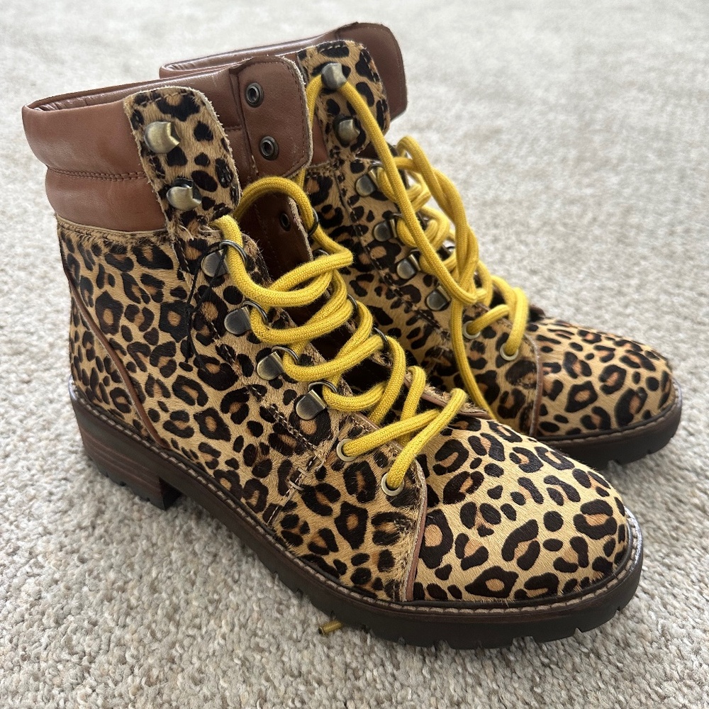 Sam Edelman Tamia leopard print boot size 7.5